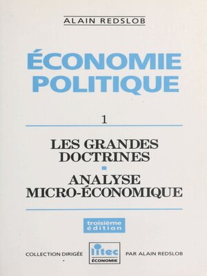 cover image of Économie politique (1)